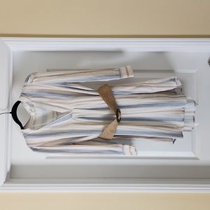 Mine striped midi dress